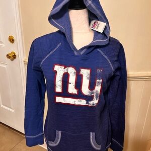 NWT Woman’s NFL Team Apparel New York Giants long sleeve hoodie top size medium
